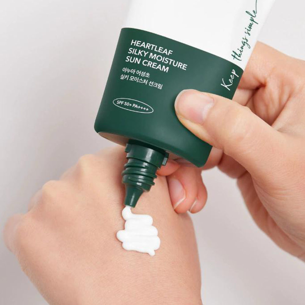 ANUA HEARTLEAF SILKY MOISTURE SUN CREAM SPF 50+ PA++++ 50 ml - Imagen 2