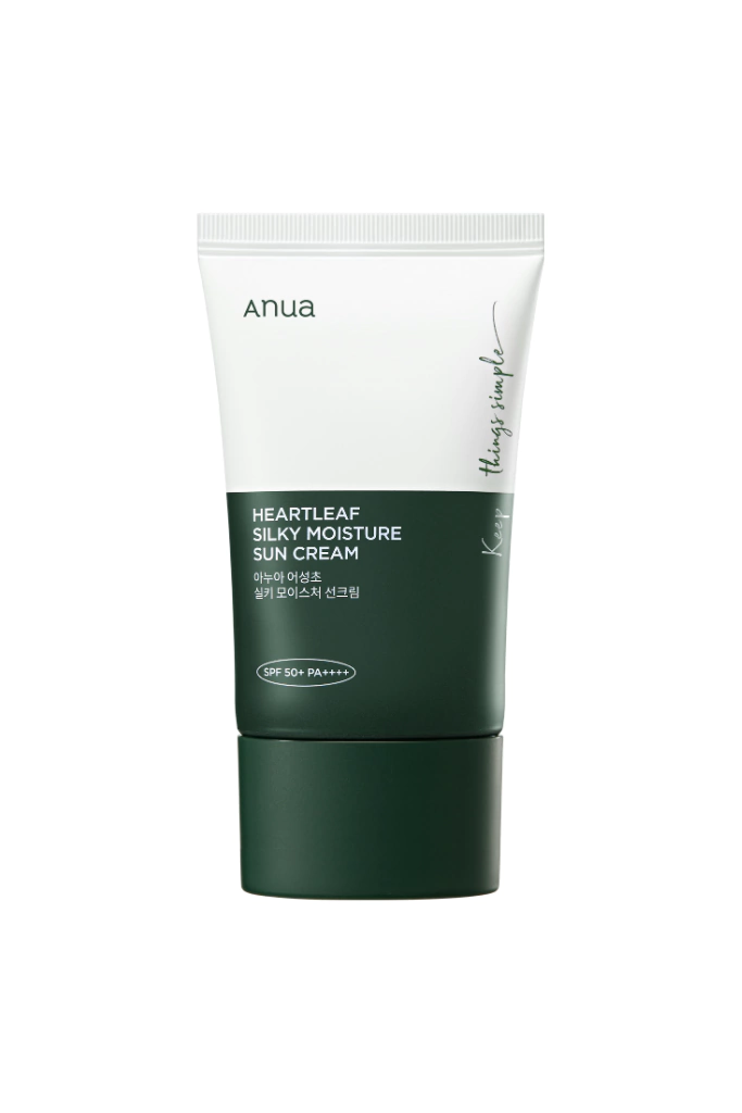 ANUA HEARTLEAF SILKY MOISTURE SUN CREAM SPF 50+ PA++++ 50 ml