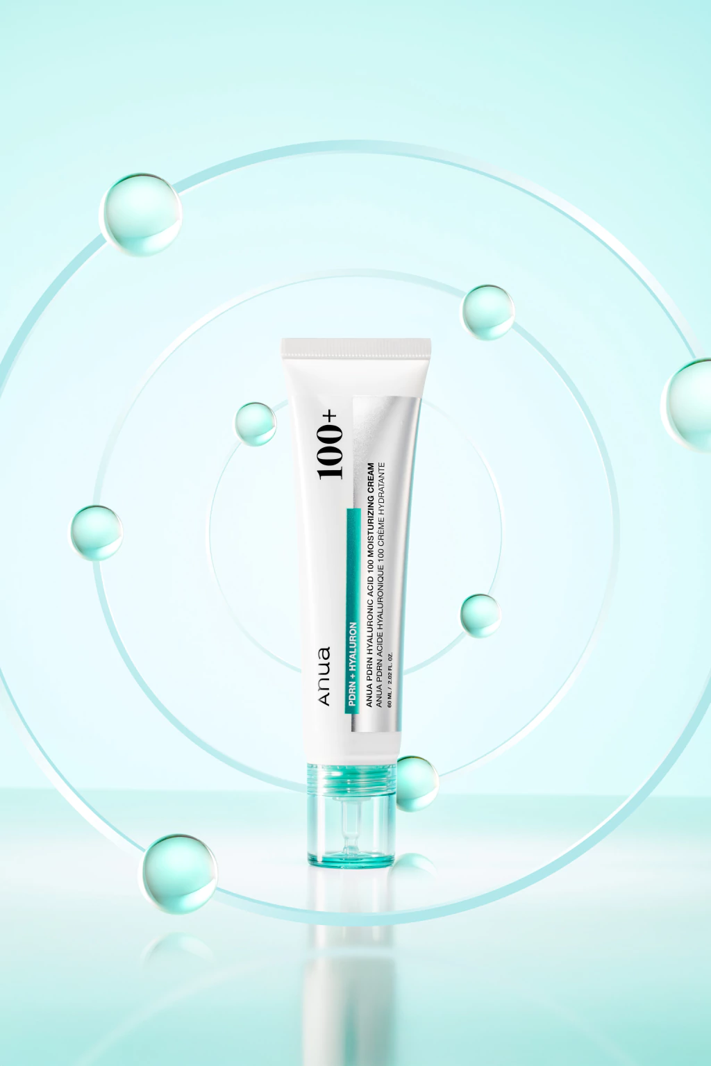 ANUA PDRN Hyaluronic Acid 100 Moisturizing Cream 60ml - Imagen 4