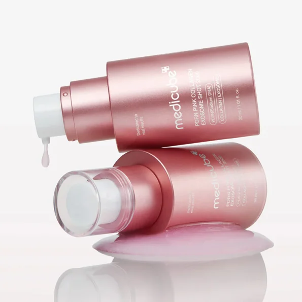 MEDICUBE - PDRN Pink Collagen Exosome Shot Serum (2000 ppm, 30 ml) - Imagen 2